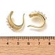 Серьги-каффы из латуни с микропаве из кубического циркония EJEW-H143-29G-5