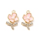 Rhinestone сплава эмали подвески ENAM-K020-02B-2