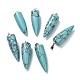 Синтетические бирюзовые подвески G-D040-01P-A05-1