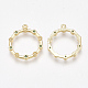 Сеттинги для кулона (стразов) из латуни  KK-T038-516A-2