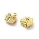 Латунные микро проложить кубического циркония подвески KK-U049-04G-02-2