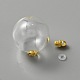 Открывающиеся подвески из прозрачного стекла FIND-WH0031-41C-2