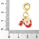 Латунные эмалированные европейские подвески с подвесками KK-I355-21G-01-3
