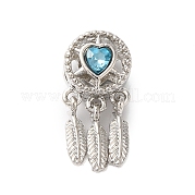 Стойки покрытие сплава горный хрусталь европейских бусы PALLOY-S189-39P-01