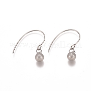 Серьги-подвески из нержавеющей стали 304 с шариками EJEW-L215-54B-P