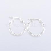 Серьги-кольца из нержавеющей стали 304 EJEW-H327-01C