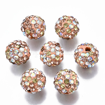 Pave disco бусины RB-T017-04-04-1