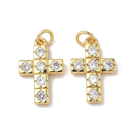 Латунные микро проложить кубического циркония подвески KK-Q068-49B-G-1