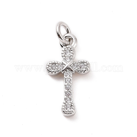 Латунные микро проложить кубического циркония подвески KK-C012-49P-1
