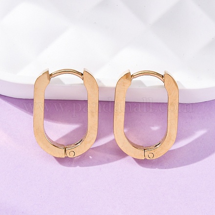 Серьги-кольца Huggie Hoop из нержавеющей стали 304 STAS-H156-11A-G-1