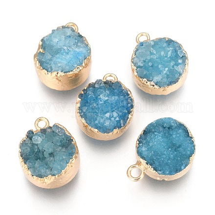 Естественно druzy агат подвески G-L566-A06-1
