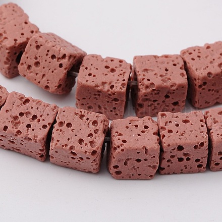 Синтетические бусины из вулканической породы G-N0104-8mm-19-1