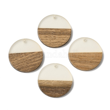 Люминесцентное свечение в темной подвеске из дерева и смолы WOOD-H104-05-1