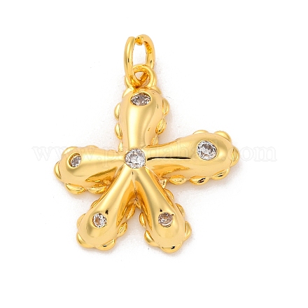 Латунные микро проложить кубического циркония подвески KK-U033-09G-01-1