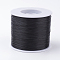 Korean Flat Elastic Crystal String, Elastic Beading Thread, for Stretch Bracelet Making, Black, 0.5mm, about 546.8 yards(500m)/roll