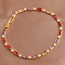 Adjustable Brass Micro Pave Cubic Zirconia Bracelets, Rectangle Link Chain Bracelets for Women, Golden, Colorful, 6-3/4 inch(17cm)