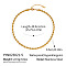 5MM 304 Stainless Steel Rope Chain Necklaces for Women, Real 18K Gold Plated, 15.75 inch(40cm)