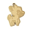 201 Stainless Steel Pendants, Deer Charm, Golden, 24.5x17.5x1.5mm, Hole: 1mm