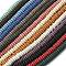 Handmade Porcelain Imitation Lava Rock Beads Strands, Rondelle, Bright Glazed Porcelain, Mixed Color, 8x3mm, Hole: 2~2.5mm, about 124~126pcs/strand, 14.57''(37cm)