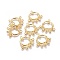 Tibetan Style Chandelier Components Links, Lead Free and Cadmium Free, Ring, Golden, 26x25x2mm, Hole: 1.5mm