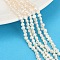 Natural Cultured Freshwater Pearl Beads Strands, Two Sides Polished, Grade 3A, Floral White, 3~4mm, Hole: 0.6mm, about 95~102pcs/strand, 14.17~14.33''(36~36.4cm)