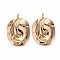 Brass Pendants, Nickel Free, Abstract Face, Real 18K Gold Plated, 21x13.5x3mm, Hole: 1.6mm