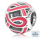 1Pc Rhodium Plated 925 Sterling Silver European Beads, Large Hole Beads with Enamel, Round with Ribbon for Breast Cancer Awareness, Pink, 10.5~11mm, Hole: 5mm