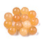 Natural Topaz Jade Beads, Gemstone Sphere, No Hole/Undrilled, Round, 8mm