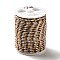 4-Ply Polycotton Cord Metallic Cord, Handmade Macrame Cotton Rope, for String Wall Hangings Plant Hanger, DIY Craft String Knitting, Coconut Brown, 1.5mm, about 4.3 yards(4m)/roll