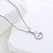 Stainless Steel Alphabet Pendant Necklaces for Women, Stainless Steel Color, Letter G