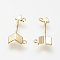 Real 18K Gold Plated Brass Pendants, Arrow, Nickel Free, Golden, 18x8.5x1mm, Hole: 1mm