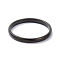 2mm Polished Plain Dome Finger Ring for Girl Women, 304 Stainless Steel Rings, Electrophoresis Black, US Size 8(18.1mm)