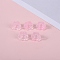 Glass Beads, Lily Flower, Pink, 12x8mm, Hole: 1.4mm