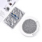 Glass Seed Beads, Ceylon, Round, Gray, 3mm, Hole: 1mm, about 10000pcs/pound