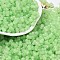 Transparent Colours Glass Seed Beads, Mushroom, Light Green, 5.5x4.5mm, Hole: 1mm, 4150pcs/pound