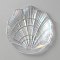 Shell Shape Glass Jewelry Plate, Storage Tray for Rings, Necklaces, Earring, Fruit Snack Plate, Clear AB, 137.5x132x30mm