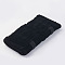 Velours Necklaces Displays, with Brass Findings, Rectangle, Black, 54.2x58x2.1cm