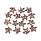 Walnut Wood Pendants, Sea Turtle Charms, Sienna, 27x27.5x2mm, Hole: 2.2mm
