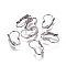 Tarnish Resistant 304 Stainless Steel Leverback Earrings Findings, Stainless Steel Color, 16x10x3.5mm, Pin: 0.9mm