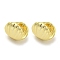 Shell Shape Brass Hoop Earrings, Real 18K Gold Plated, 9x11mm