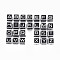 304 Stainless Steel Beads, with Enamel, Pink, Cube with Letter, Stainless Steel Color, Letter A~Z, 7x7x7mm, Hole: 2mm