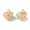 Brass Pendants, Cadmium Free & Nickel Free & Lead Free, Conch, Real 18K Gold Plated, 12.5x10x9mm, Hole: 1.4mm