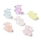 Luminous Acrylic Beads, Glitter Beads, Glow in the Dark, Bear, Mixed Color, 17.5x15x10.5mm, Hole: 3mm, about 370pcs/500g