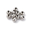 Brass Beads, Pumpkin, Real Platinum Plated, 2.5x3x3mm, Hole: 1mm