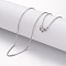 Non-Tarnish 304 Stainless Steel Necklace, Cable Chains, with Lobster Clasps, Stainless Steel Color, 17.72 inch(450mm), 1.5mm