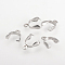 Tarnish Resistant 304 Stainless Steel Ice Pick Pinch Bails, Stainless Steel Color, 12x9.5x4mm, Hole: 1.5mm, Pin: 0.92mm