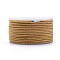 Polyester Braided Cord, Light Goldenrod Yellow, 2mm, about 16.4 yards(15m)/roll