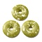 Natural Southern Jade Pendants, Donut/Pi Disc, Donut Width: 15.5~16mm, 39~40x6~7mm, Hole: 8mm