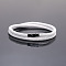 Nylon Cord Bracelets for Men Women, with Magnetic Alloy Clasp, White, 7-7/8 inch(20cm)