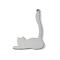 304 Stainless Steel Pendants,  Cat Shape Charms, Stainless Steel Color, 29.5x21.5x1.5mm, Hole: 1.5mm